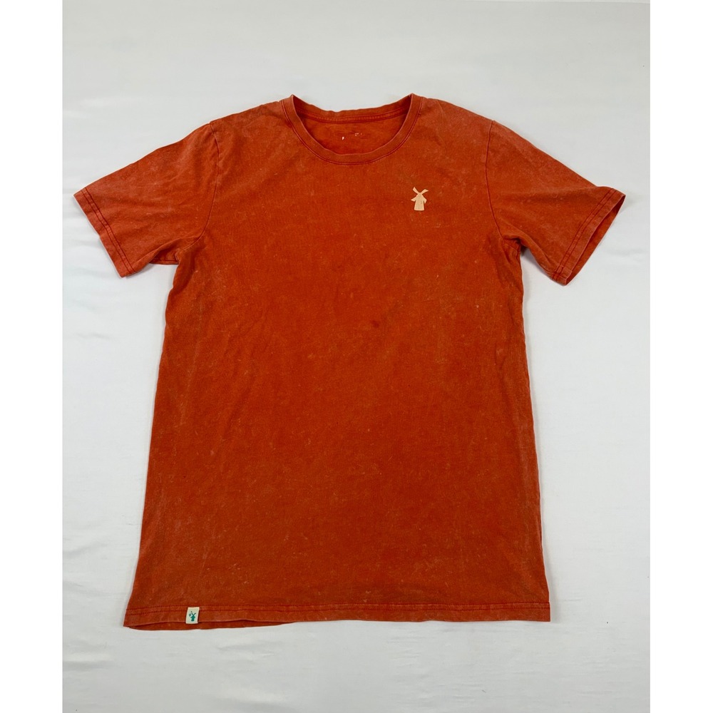 Dutch Bros Stay Stellar Graphic T-Shirt Mens Large Rust Orange Mineral‎ Wash